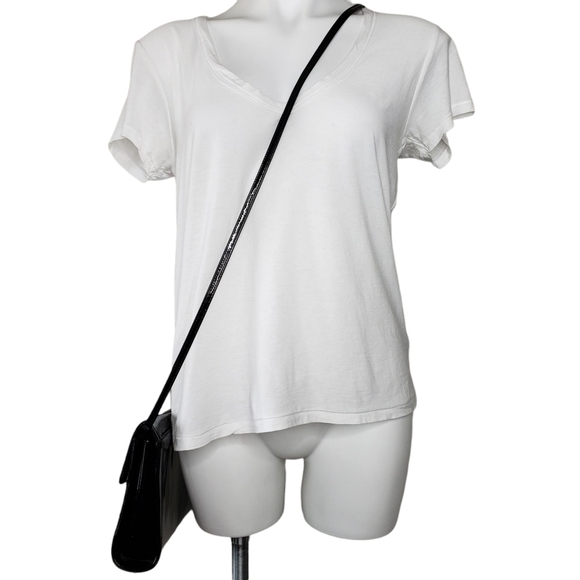 Ande | Vintage Black Patent Leather Glam Chic Evening Crossbody Bag Women's - Picture 2 of 16